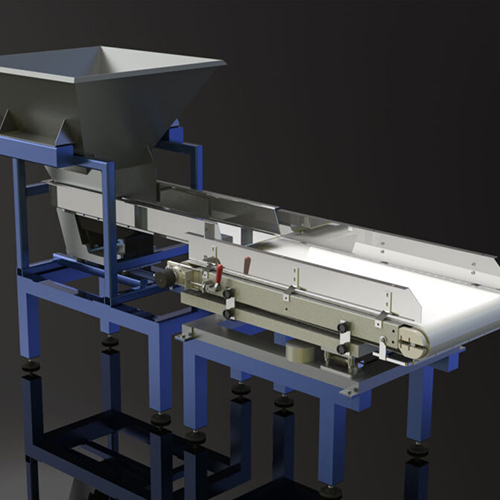 Belt conveyor and hopper